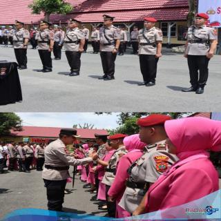 Kapolres Binjai Pimpin Sertijab Waka Polres, Kasat Narkoba dan Kabag Log